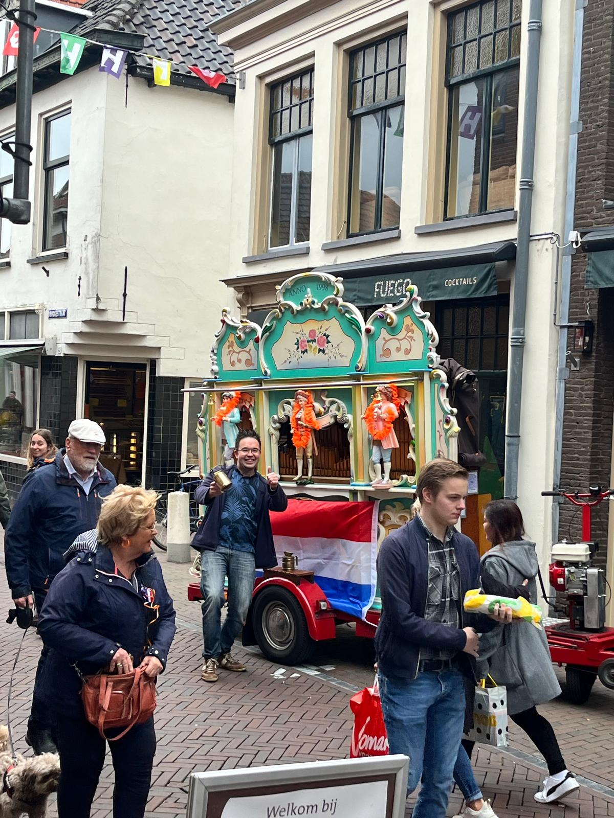 draaiorgel drehorgel orgue de barbarie Koningsdag 2024 Kingsday street organ barrel organ